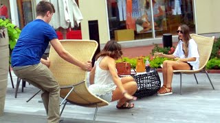 Ultimate Chair Pulling Pranks Compilation Funny Public Pranks RebelTV 2021PART 20 😂🔥😹 [upl. by Uund46]