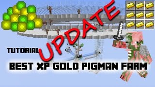 Tutorial Update Best AFK XP Gold Pigman Farm on Youtube [upl. by Hackathorn]