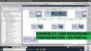 SIEMENS S71500 REDUNDANCY CONFIGURATION TIA PORTAL  SIMATIC S71500 RH SYSTEM  A COMPLETE GUIDE [upl. by Inaluahek]