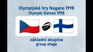 OH Nagano 1998 lední hokej CZEFIN základní skupina [upl. by Esaj699]