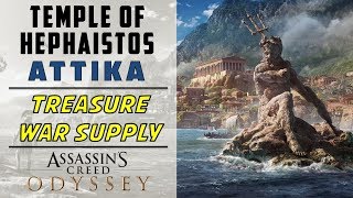 Temple of Hephaistos Attika  Loot amp War Supply Location  ASSASSINS CREED ODYSSEY [upl. by Willmert]