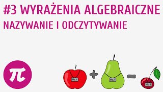 Wyrażenia algebraiczne  nazywanie i odczytywanie 3  Wyrażenia algebraiczne [upl. by Wagstaff]