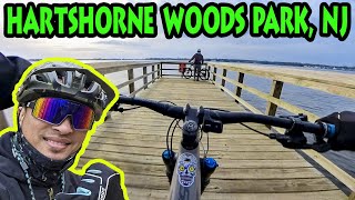 Hartshorne Woods Park MTB Trails in Highland NJ  Orbea Rise H15 subscribe [upl. by Abert]