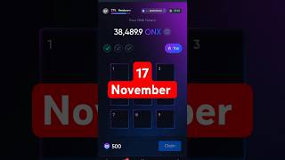 onus tap tap tap daily code 17 November  onus daily combo code today [upl. by Eetsirk]