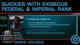 Efficient and Fast Federation and Imperial Rank in Elite Dangerous in 2020 Quick Guide [upl. by Yzus]