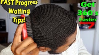 How To Get 360 Waves Faster Wolfing Haircut Tips [upl. by Oikim952]