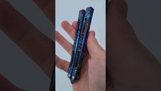 absolutely stunning balisong toxic anodization BLACK Balisong DaPurge [upl. by Sewole567]