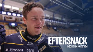 Eftersnack med Henrik Borgström efter segern mot Färjestad [upl. by Carmon]