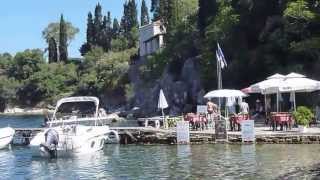 Agni Bay Beach  Corfu island Greece  A beautiful spot to relax [upl. by Nanek]