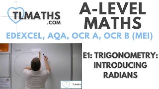 ALevel Maths E115 Trigonometry Introducing Radians [upl. by Yromem]