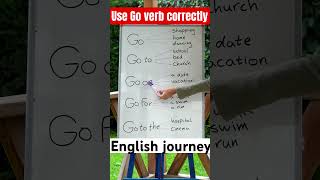 Correct way of using English verbs How to use go verb in sentence improveyourenglish englis [upl. by Enahpad]