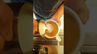 124 days of 200 days training latte art 🤍🌿🤎 barista coffee latteart latte [upl. by Iaoh]