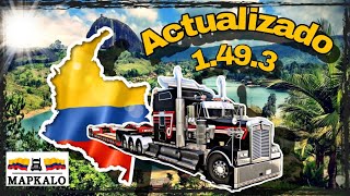 COMO INSTALAR EL MAPA DE COLOMBIA ACTUALIZADO 149 🚩2024 AMERICAN TRUCK SIMULATOR [upl. by Aneleasor]