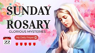 ROSARY TODAY❣️GLORIOUS MYSTERIES❣️OCTOBER 22 2023 HOLY ROSARY SUNDAY  PRAYER CAN WORK MIRACLES [upl. by Droffats]