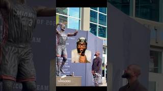 Dwayne Wade statue looks like Morpheus from the matrix dwaynewade explorepage youtubeshorts [upl. by Elkraps]