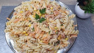 PASTA SALADE met TONIJN‼️ heerlijk recept en makkelijk👌👌 [upl. by Nyasuh]