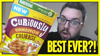 Curiously Cinnamon Churros Review Best Cereal Ever [upl. by Nosrettap14]