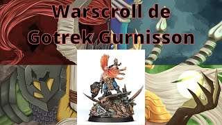 Warscroll de Gotrek Gurnisson [upl. by Fruin]