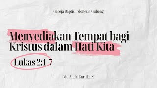 Ibadah Raya 17 November 2024  Gereja Baptis Indonesia Gubeng [upl. by Lander274]