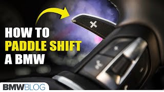 How To Use BMW Shift Paddles [upl. by Enatan]