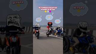 DRAG RACE KTM DUKE 250 vs NS 160 vs p150 💀👻🚀🚀 motorcycledragracing daytonaharley [upl. by Akfir]