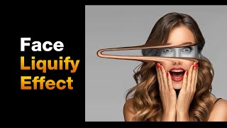 Liquify Face Effect In Photoshop Tutorial  How to use the Liquify effect in Photoshop [upl. by Ettenal]