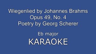 Wiegenlied Brahms Eb major KARAOKE [upl. by Aslin42]