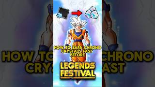 HOW TO GET CHRONO CRYSTALS FAST dblegends dbl dragonball shorts youtubeshorts sparkingzero [upl. by Nroht]