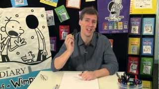 Jeff Kinneys Cartoon Class  How to draw Greg Heffley [upl. by Ahsimed]