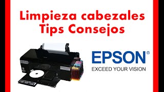 Limpieza de cabezales impresora Epson tips consejos 1 [upl. by Elocen]