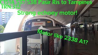 Strong echoey motorshifted from 2338 a1 C151A 537538 Pasir Ris to Tampines [upl. by Acul]