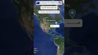 Auckland to New York Live Flight Tracker  Flight Route  Plane Tracker [upl. by Badr]