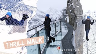 SWITZERLAND 🇨🇭  Thrill Walk  Skyline Walk  Birg Schilthorn [upl. by Ecilahc]