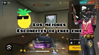 MAS DE 10 ESCONDITES DE FREE FIRE 2024 [upl. by Millburn]