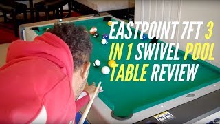 EastPoint 7ft 3 in 1 Swivel Pool Table Review [upl. by Ardnauqal363]