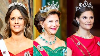 Queen Silvia Princess Sofia Princess Madeleine Princess Victoria and More Swedish Royal Ladies [upl. by Naicad465]