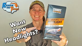 Cerakote Ceramic Headlight Restoration Kit REVIEW  Does It Work [upl. by Anderer]