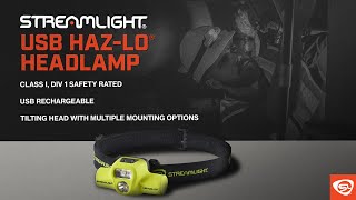 Streamlight USB HAZLO® Headlamp [upl. by Ancell620]