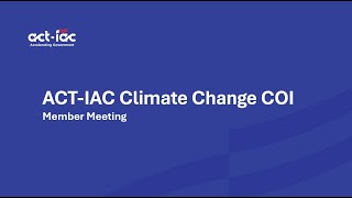 ACTIAC Climate Change COI November 2024 with EPAs Environmentally Preferable Purchasing Program [upl. by Idac]