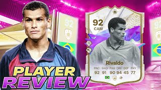 👀92 FUTURE STARS ICON RIVALDO PLAYER REVIEW  EA FC 24 ULTIMATE TEAM [upl. by Berkshire]