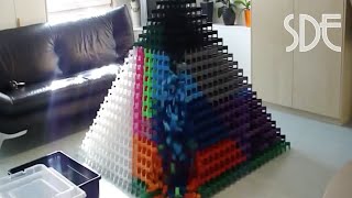 3D Domino Pyramid 24 x 24 [upl. by Eidlog541]