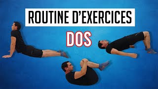 ROUTINE DEXERCICES CONTRE LE MAL DE DOS ÉTIREMENTS ASSOUPLISSEMENTS RENFORCEMENT [upl. by Aiynot37]