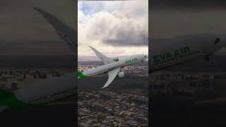 Boeing 787 EVA Air Crazy Landing at Xianyang Airport Caught on Camera shorts [upl. by Dlanger]