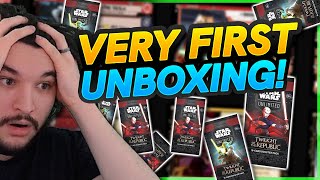 UNBOXING MY FIRST Set 3 BOOSTER BOX  Star Wars Unlimited [upl. by Schuh]