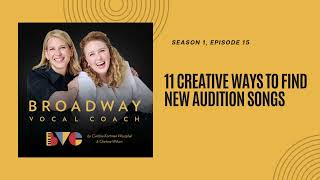 15 11 Creative Ways to Find New Audition Songs [upl. by Haisej]