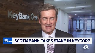 KeyCorp CEO on Scotiabank stake Gives us a lot of strategic latitude [upl. by Edlitam]