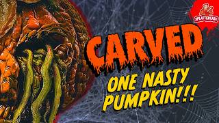 KILLER PUMPKIN HORROR MOVIE  CARVED 2024 [upl. by Arual]