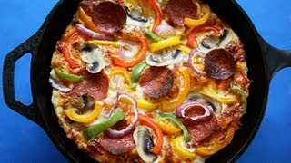 Easy Pan Pizza  Foolproof No Knead Crust  Make It Overnight or Same Day [upl. by Ahsoyek834]