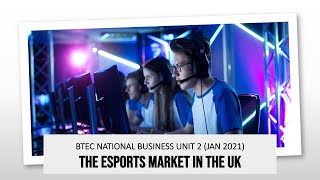 Esports Market in the UK  BTEC National Unit 2 Jan 2021 [upl. by Adnot]