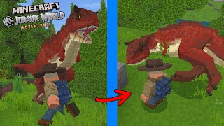 DINOSAURIOS AGRESIVOS ME ATACAN CARNOTAURUS Y MAS NUEVO JUEGO Minecraft Aventura en Jurassic World [upl. by Nogem923]